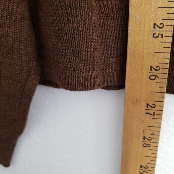 Pronto-Uomo Men's XL 100% Merino Extra Fine Wool Mock Neck Sweater - Picture 8 of 8
